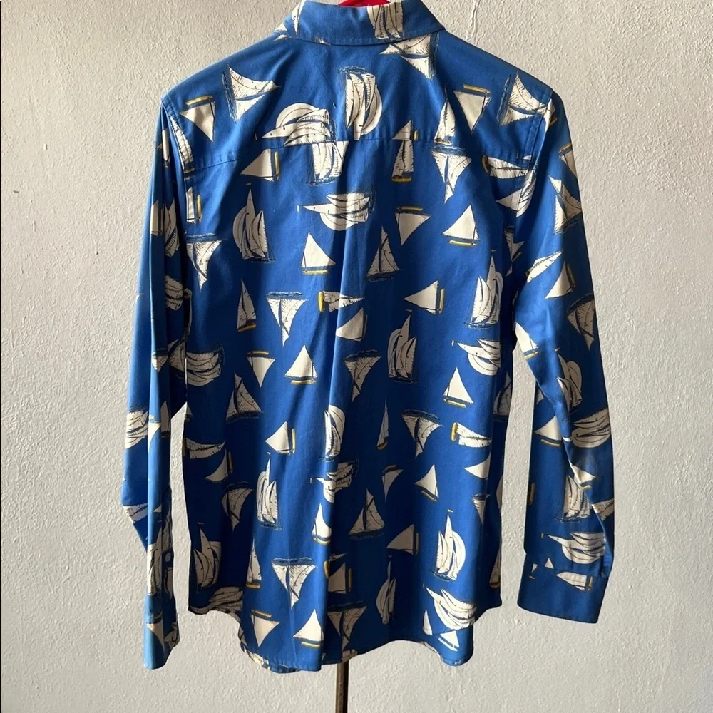 Lauren Ralph Lauren Nautical Button Up Size Medium - Picture 3 of 3